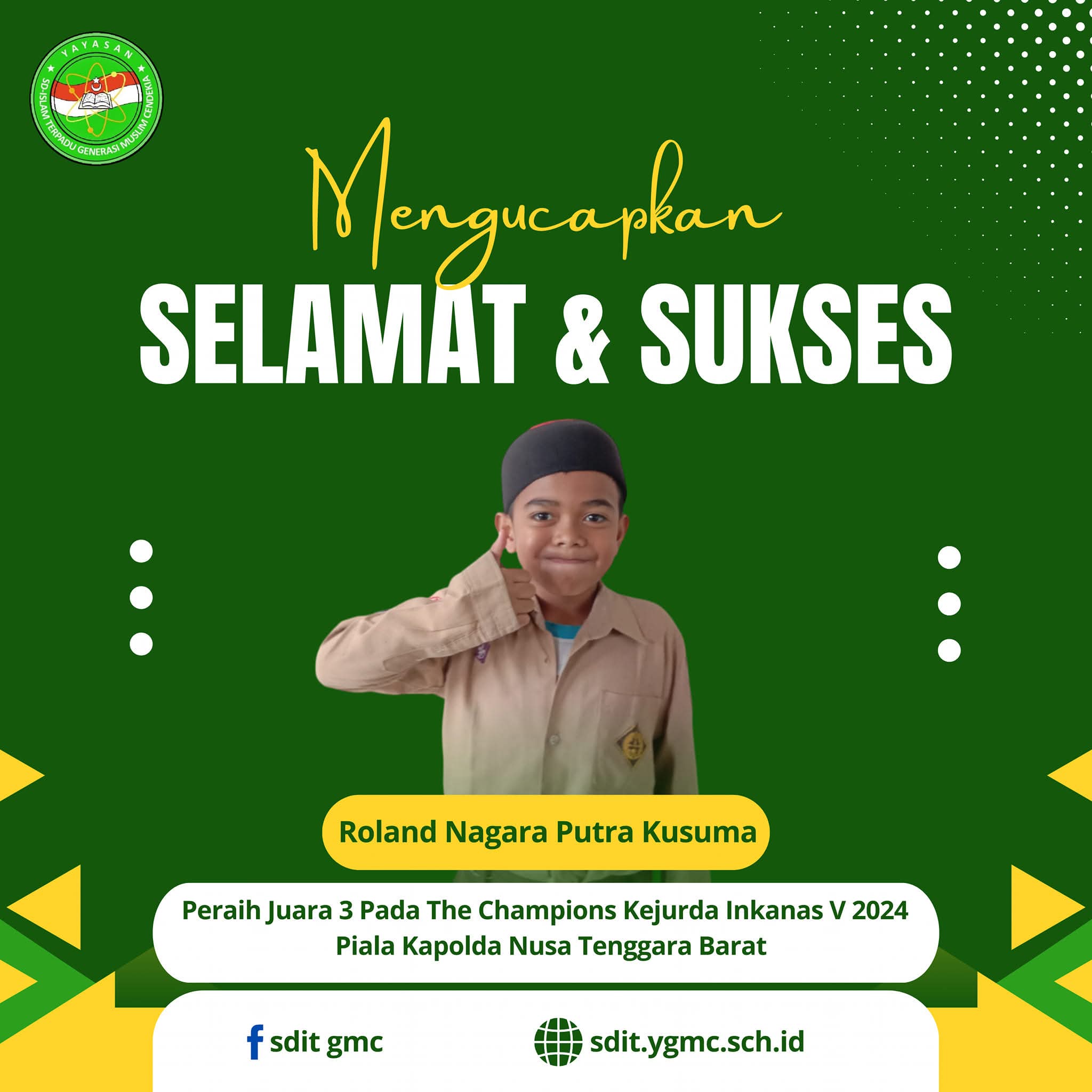 Bangga! Prestasi Roland Di Kejurda Inkanas