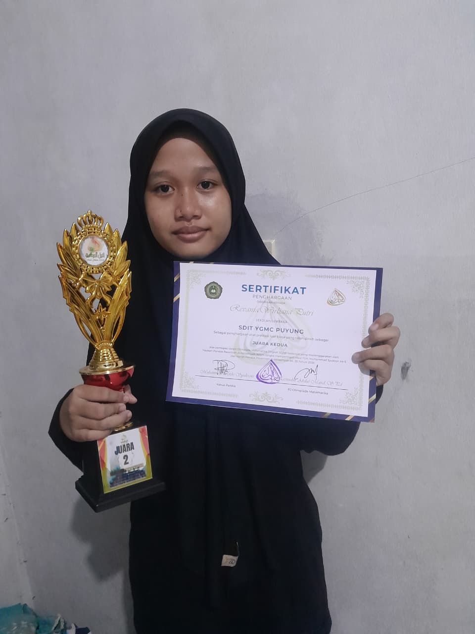 Revania Berhasil Juara 2 Lomba Matematika